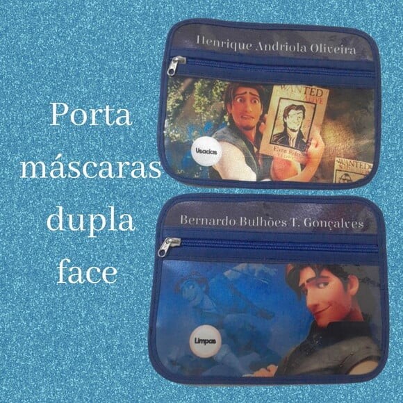 Case porta máscaras dupla face - Grande