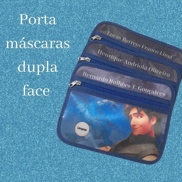 Case porta máscaras dupla face - Grande