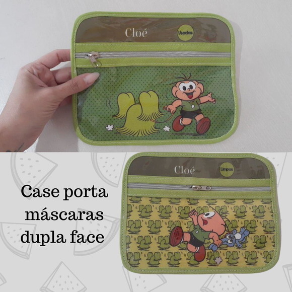 Case porta máscaras dupla face - Grande