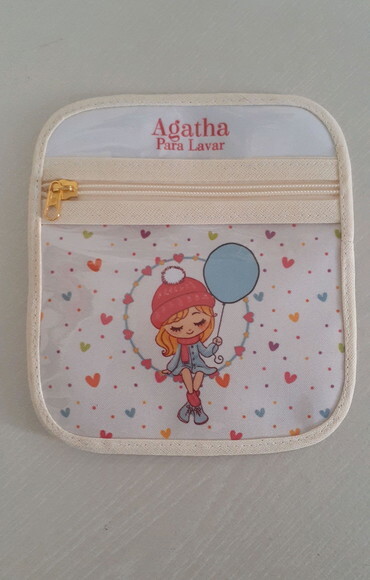 Case porta máscaras dupla face - Menina E Balão
