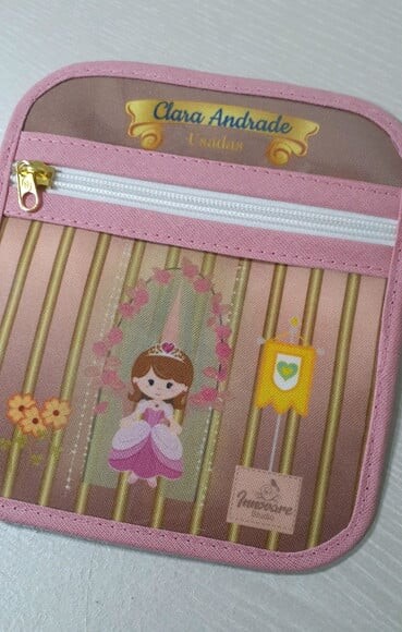 Case porta máscaras dupla face - PRINCESA