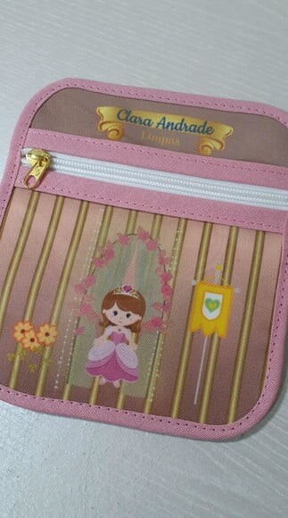 Case porta máscaras dupla face - PRINCESA
