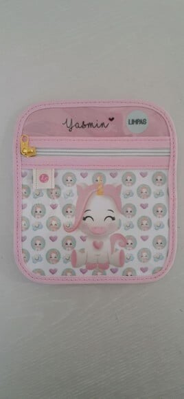 Case porta máscaras dupla face - UNICÓRNIO