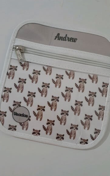 Case porta máscaras dupla face - volta às aulas