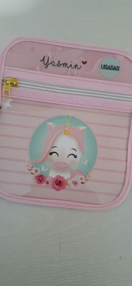 Case porta máscaras dupla face - UNICÓRNIO