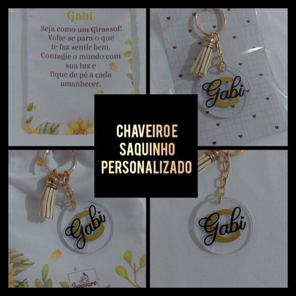Chaveiro e Saquinho Organizador