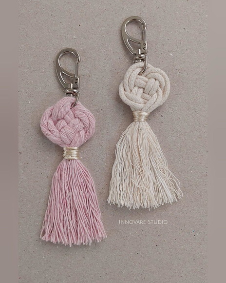 Chaveiro em Macramé - Casamento
