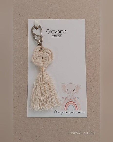 Chaveiro Macramé - Maternidade