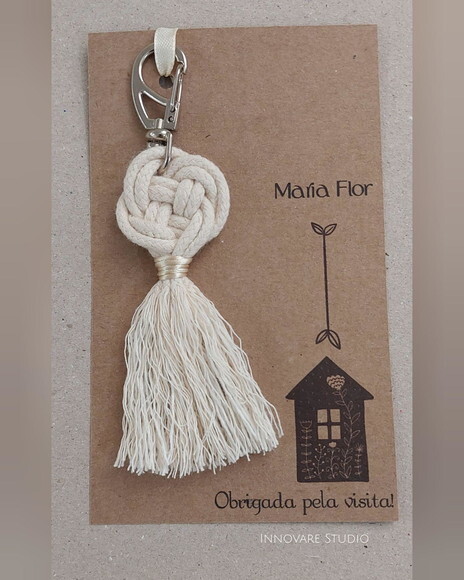 Chaveiro Macramé - Maternidade
