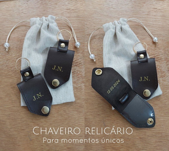 Chaveiro Relicário - Kit com 2 Unidades
