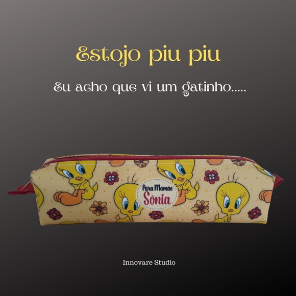 Estojo escolar piu piu