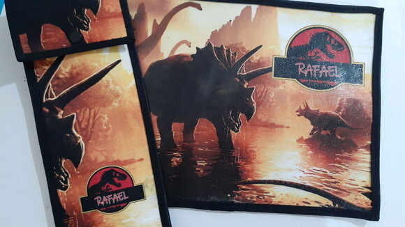 Jogo americano e porta talher Jurassic World