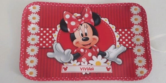 Jogo americano e porta talher Minnie Vermelha