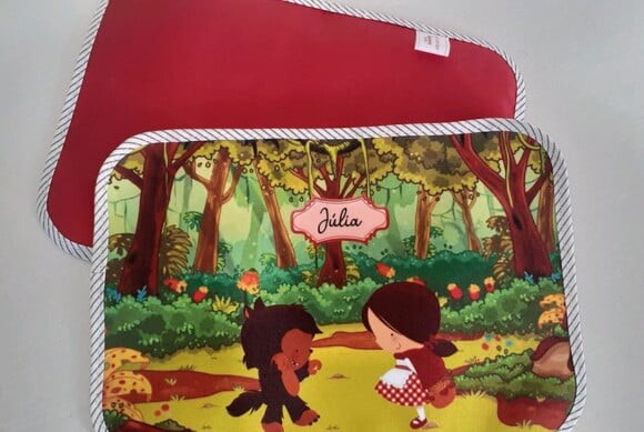 Jogo americano infantil - chapeuzinho e o lobo