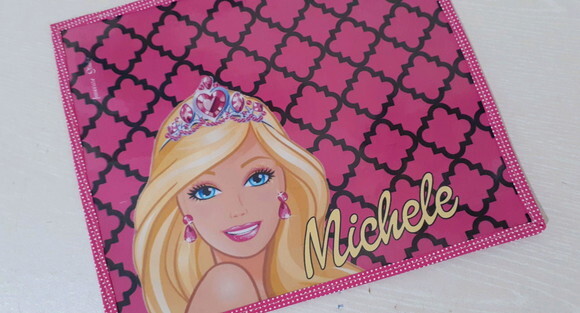 Jogo americano infantil Barbie