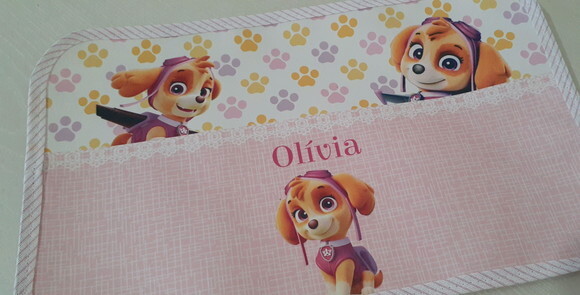 Jogo americano infantil patrulha canina