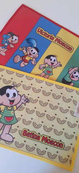 Jogo americano infantil Turma da Mônica