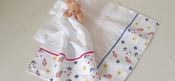 Kit 2 fraldinhas de boca personalizadas