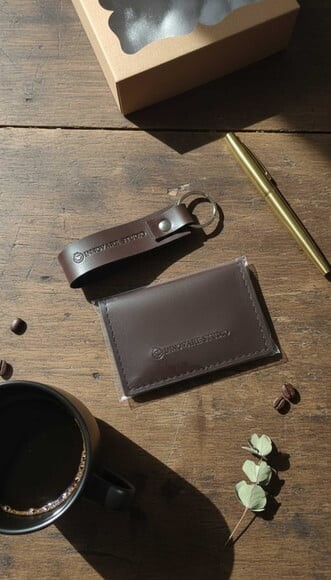 Kit Carteira Slim e Chaveiro