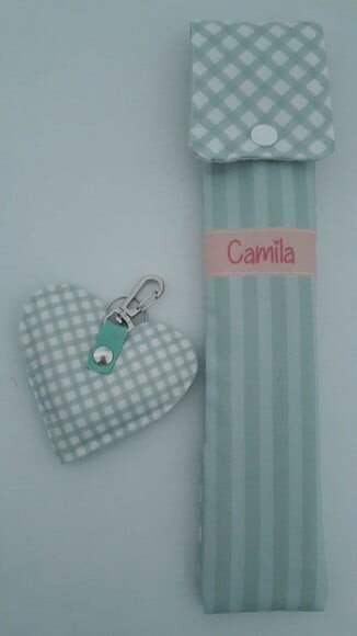 Kit chaveiro + Porta canudo ecológico
