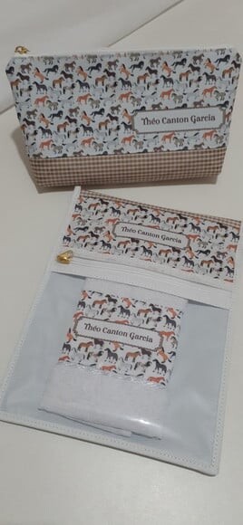 Kit escolar personalizado- cavalos