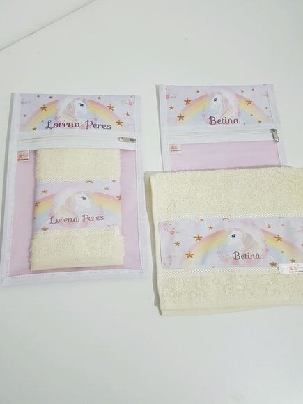 Kit escolar Unicórnio