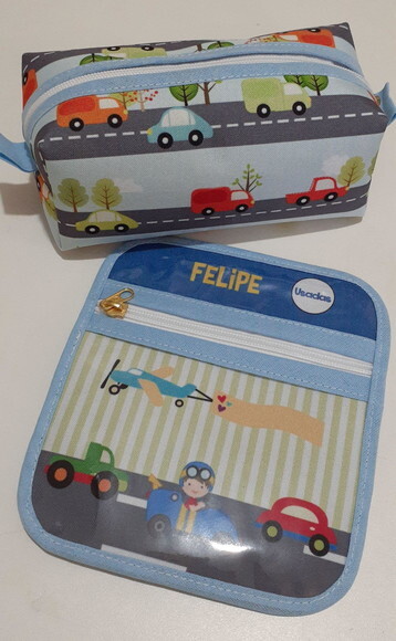 Kit Estojo Box e case porta máscaras