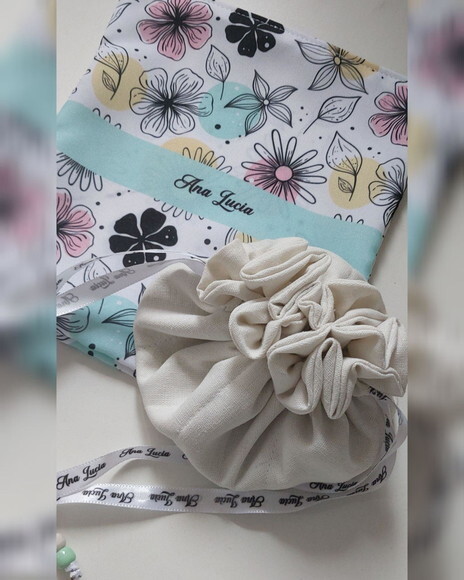 Kit Floral - Porta Jóias e Saquinho Organizador