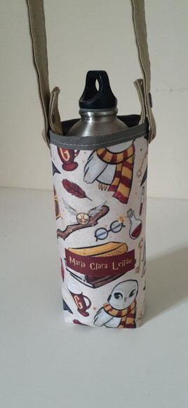 KIT Harry Potter- porta garrafa e porta máscaras