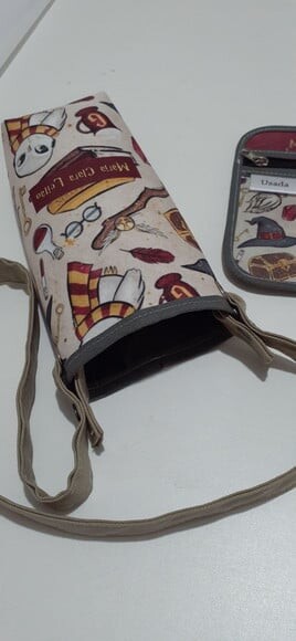 KIT Harry Potter- porta garrafa e porta máscaras