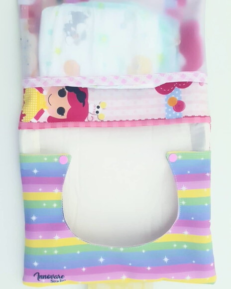 Kit higiene do bebê- Porta fraldas e lenço umedecido