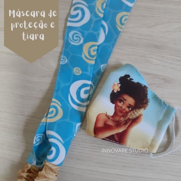 KIT MÁSCARA DE PROTEÇÃO E FAIXA DE CABELO