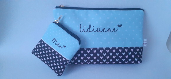 Kit necessaire e porta moedas Mãe