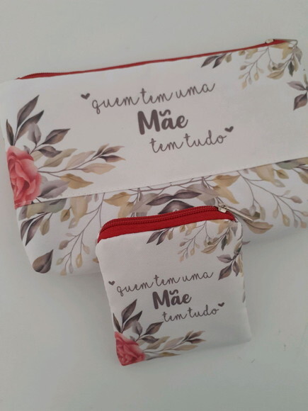Kit necessaire e porta moedas Mãe