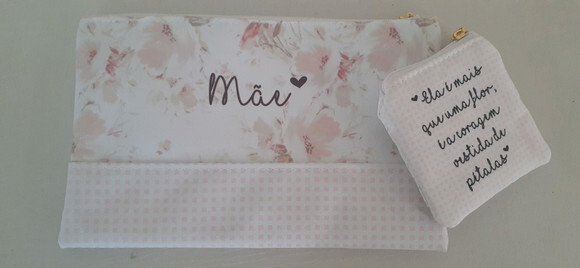 Kit necessaire e porta moedas Mãe