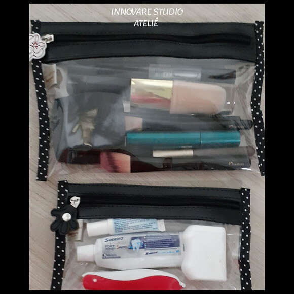 Kit necessaire transparente