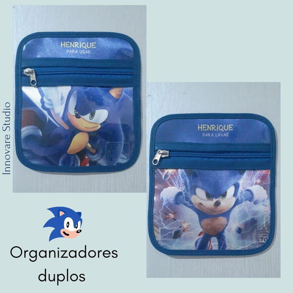 Kit Organizador Duplo - porta máscaras e roupas infantis
