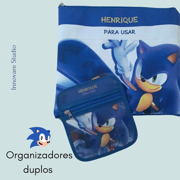 Kit Organizador Duplo - porta máscaras e roupas infantis
