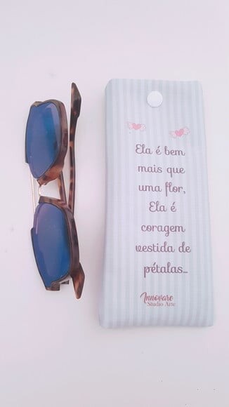 Kit porta óculos e chaveiro