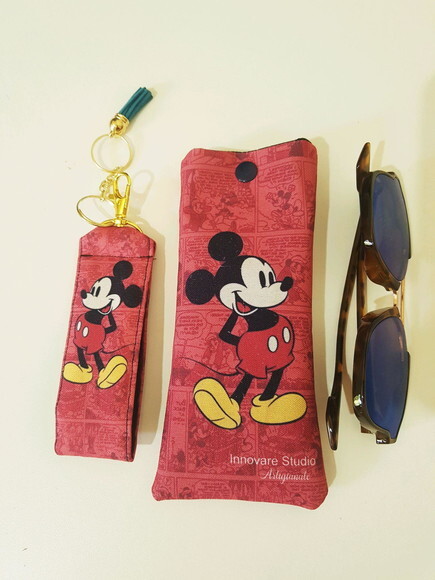 Kit porta óculos e chaveiro