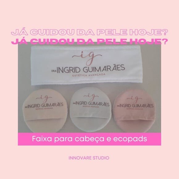 Kit skincare- ecopads e faixa de cabelo