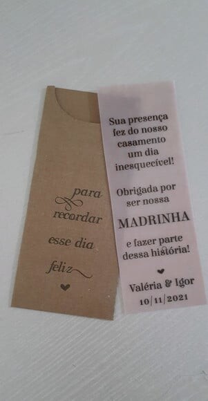 Marcador de páginas - PVC leitoso