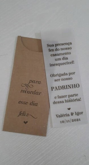 Marcador de páginas - PVC leitoso