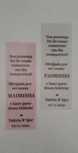 Marcador de páginas - PVC leitoso
