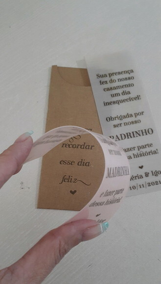 Marcador de páginas - PVC leitoso