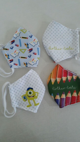 MÁSCARA DE PROTEÇÃO INFANTIL PERSONALIZADA