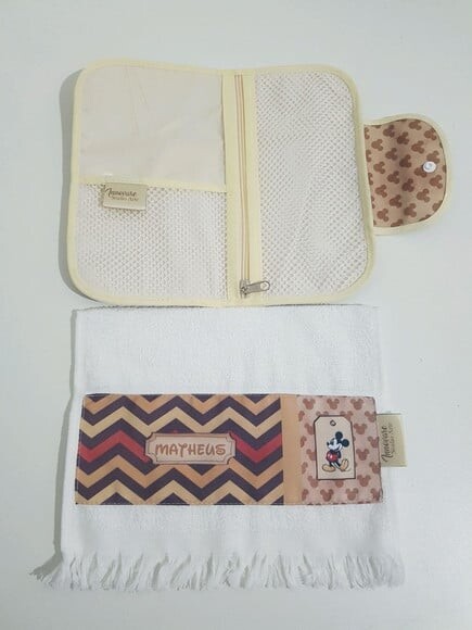 Necessaire - porta escova de dente e toalha