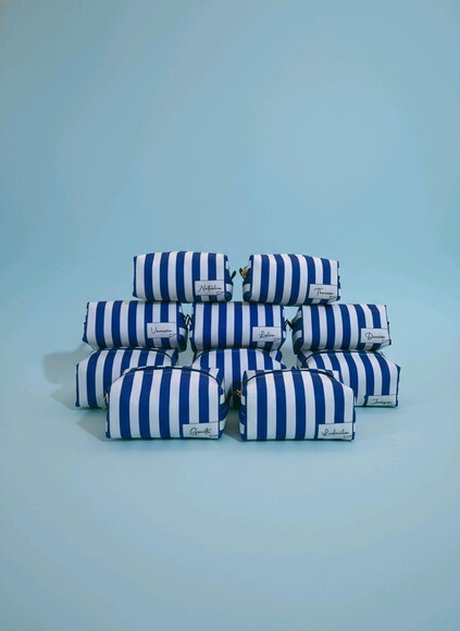 Necessaire Box P - Listras Azuis