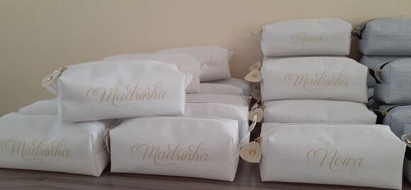 Necessaire box Padrinhos e Madrinhas