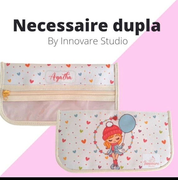 Necessaire dupla para itens de higiene bucal